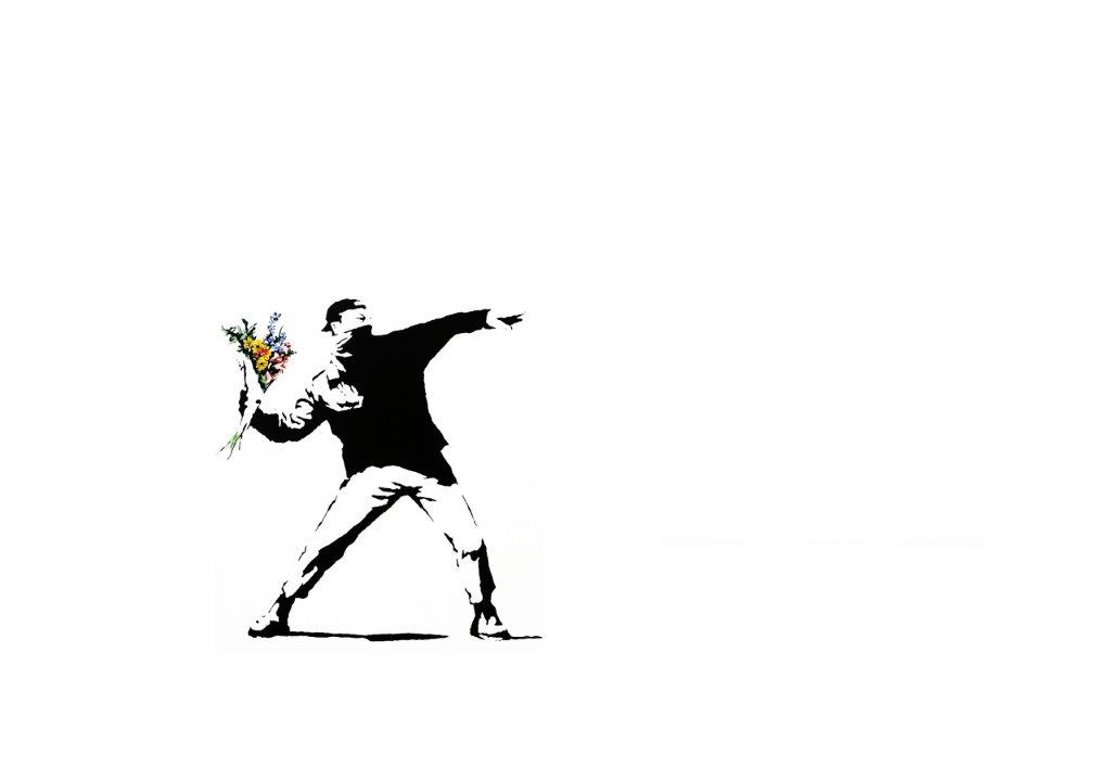 BANKSY Rage, Flower Thrower – Jerusalem Poster