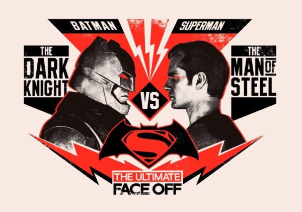 BATMAN v SUPERMAN Movie Poster Print