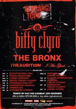 BIFFY CLYRO Puzzle 2007 UK Kerrang Tour Poster Print