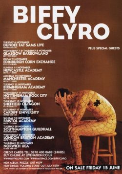 BIFFY CLYRO Puzzle 2007 UK Tour Poster