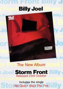 BILLY JOEL Storm Front Poster Print