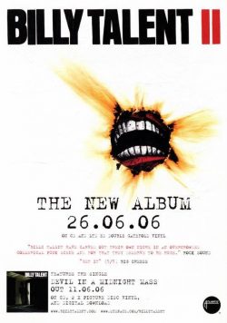 BILLY TALENT II Poster