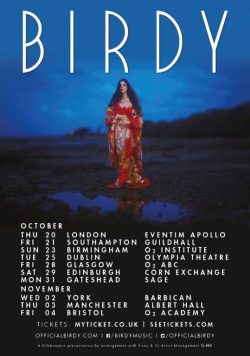BIRDY Beautiful Lies October/November 2016 UK Tour Poster Print
