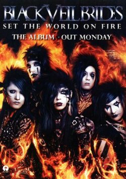 BLACK VEIL BRIDES Set The World On Fire Poster Print