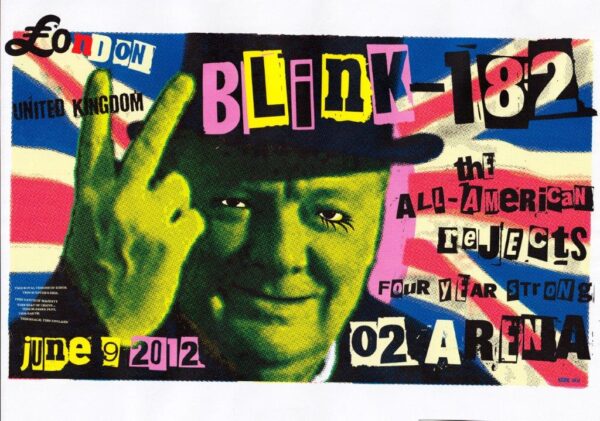 BLINK 182 London o2 Arena June 9th 2012 Poster Print