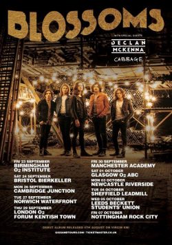 BLOSSOMS Cool Like You 2018 UK Tour Poster
