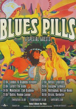 BLUES PILLS 2014 UK Tour Poster Print