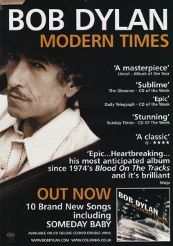 BOB DYLAN Modern Times Poster Print