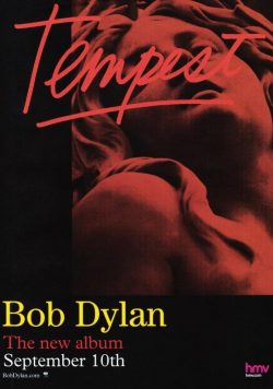 BOB DYLAN Tempest Poster