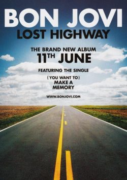 BON JOVI Lost Highway Poster Print