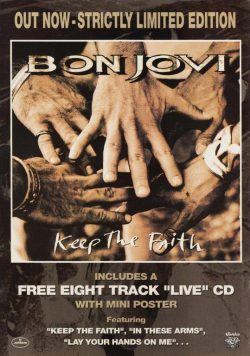BON JOVI Keep The Faith Poster Print