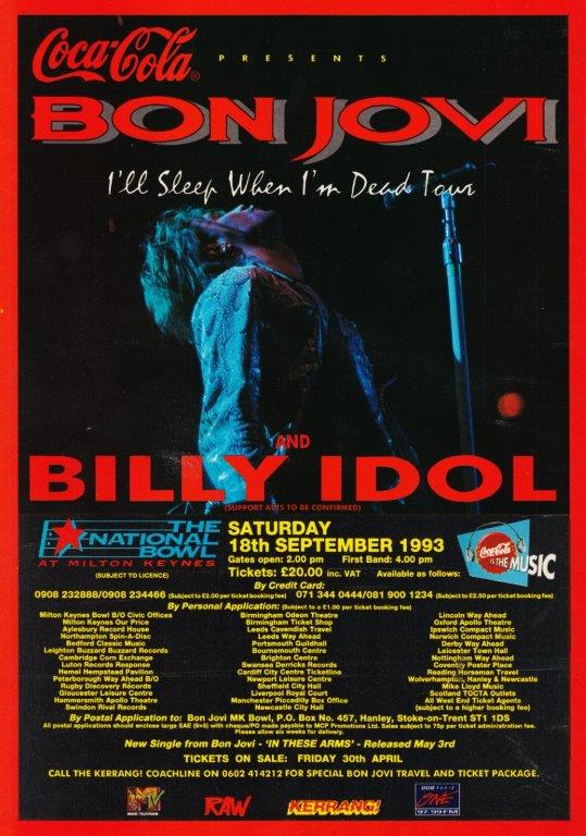 bon jovi 1993 tour dates