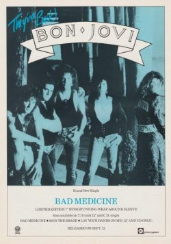 BON JOVI Bad Medicine Poster Print