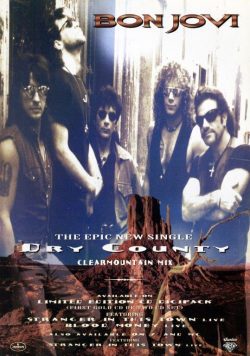 BON JOVI Dry County Poster Print