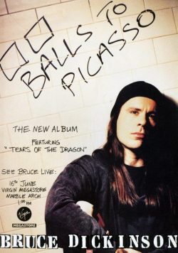 BRUCE DICKINSON Balls To Picasso Poster Print