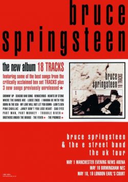BRUCE SPRINGSTEEN 18 Tracks Poster