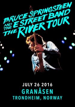 BRUCE SPRINGSTEEN Granåsen Trondheim Norway The River 2016 Poster