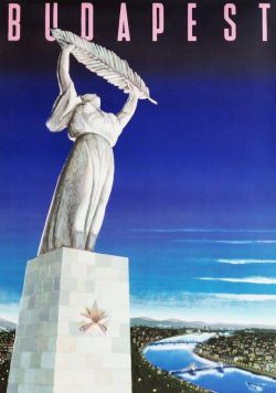 BUDAPEST - Hungary - Vintage Travel Poster Print