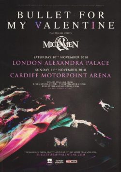 BULLET FOR MY VALENTINE Gravity Tour 2018 Poster Print