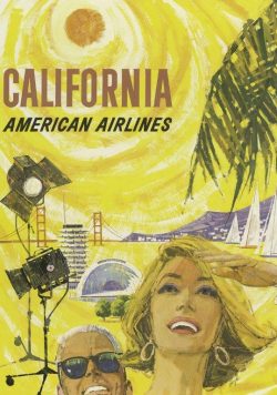 CALIFORNIA Vintage Travel Poster Print