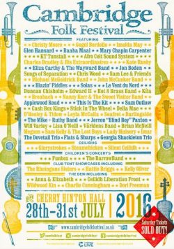CAMBRIDGE FOLK FESTIVAL 2016 Gogol Bordello Christy Moore Poster Print
