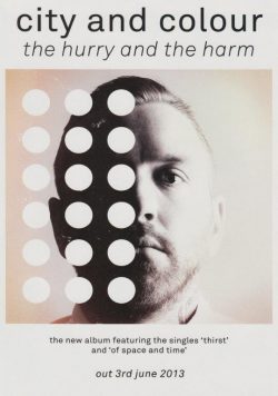 CITY & COLOUR The Hurry & Harm Poster Print