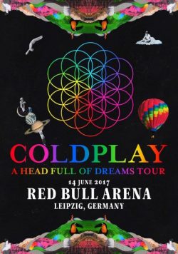 COLDPLAY Japan mini-poster x4 TWISTED LOGIC live concert gig