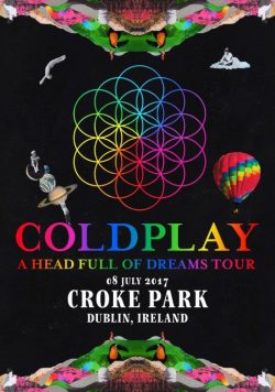 COLDPLAY Croke Park Dublin - 8th July 2017 Poster