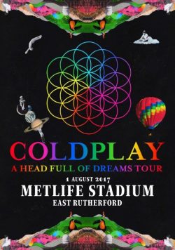 COLDPLAY MetLife Stadium East Rutherford - 6 Aug 2017 Poster Print