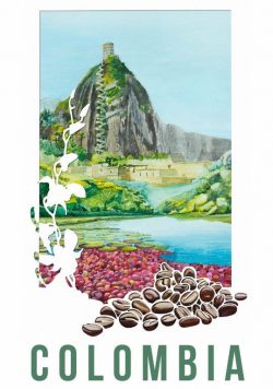 COLOMBIA Vintage Travel Poster Print