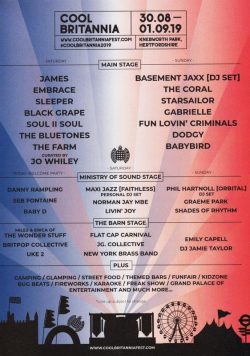 COOL BRITANNIA FESTIVAL 2019 Poster Print