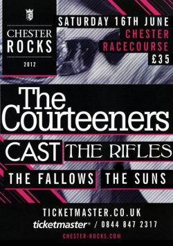 THE COURTEENERS Chester Rocks 2012 Poster