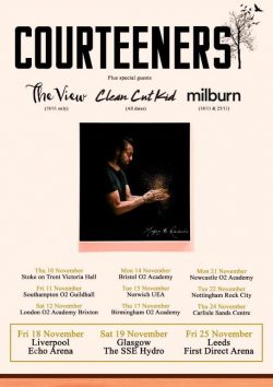 COURTEENERS Mapping the Rendezvous 2016 UK Tour Poster