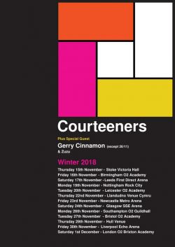 COURTEENERS St. Jude: Re:Wired 2018 UK Tour Poster