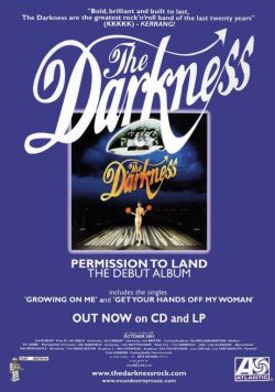 THE DARKNESS Permission To Land Poster Print