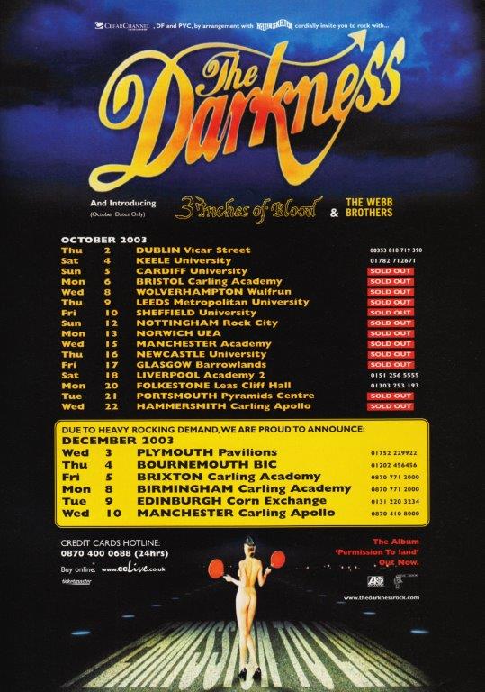 the darkness tour 2003