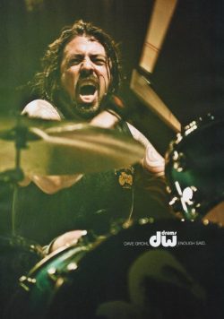 DAVE GROHL DW Drums Poster