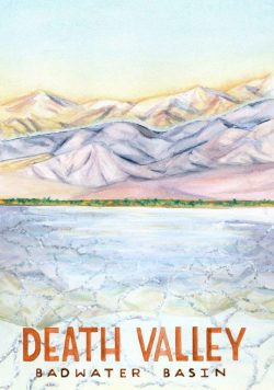 DEATH VALLEY Vintage Travel Poster Print