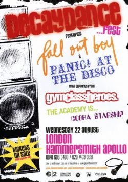 DECAYDANCE FESTIVAL 2007 Fall Out Boy Poster Print
