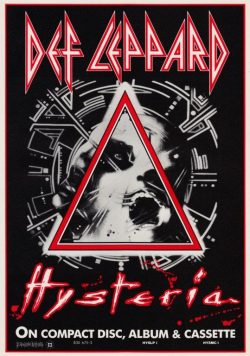 DEF LEPPARD Hysteria Poster