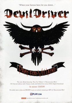 DEVILDRIVER Pray For Villians Poster Print