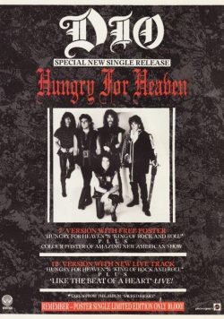 DIO Hungry For Heaven Poster Print
