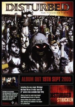 DISTURBED Ten Thousands Fists Poster Print