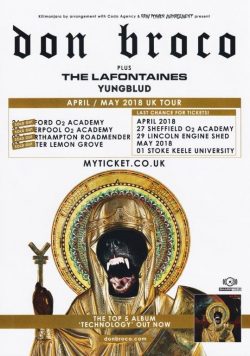 DON BROCO Technology 2018 Tour Poster