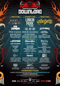 DOWNLOAD FESTIVAL 2014 Avenged Sevenfold Poster Print