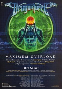 DRAGONFORCE Maximum Overload World Tour 2014 Poster Print