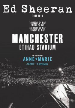 ED SHEERAN ÷ May 2018 Tour - Manchester Etihad Stadium Poster Print