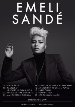 EMELI SANDE Long Live The Angels 2016 European/UK Tour Poster Print