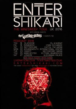 ENTER SHIKARI The Mindsweep 2016 UK Tour Poster Print