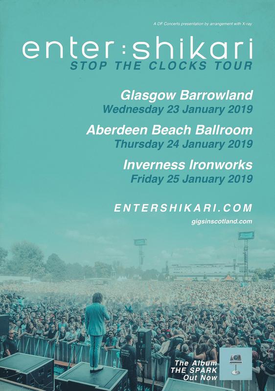 ENTER SHIKARI Stop The Clocks UK 2019 Tour Poster Print prints4u